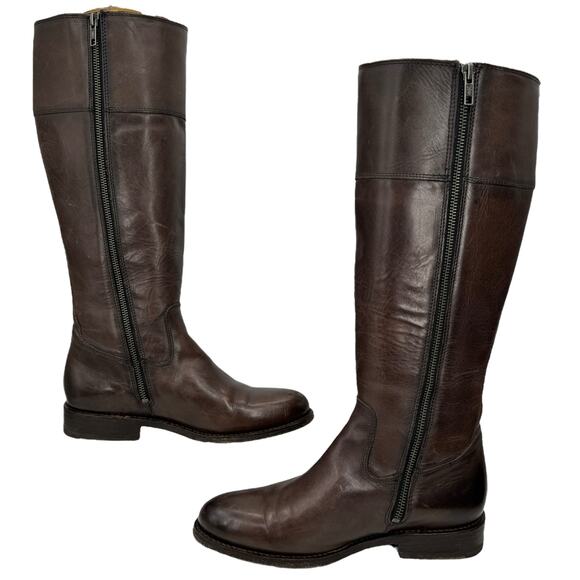 Frye Jayden Tall Button Boots Women's SZ 9 Brown Boho Casual Equestrian Western - Picture 4 of 13